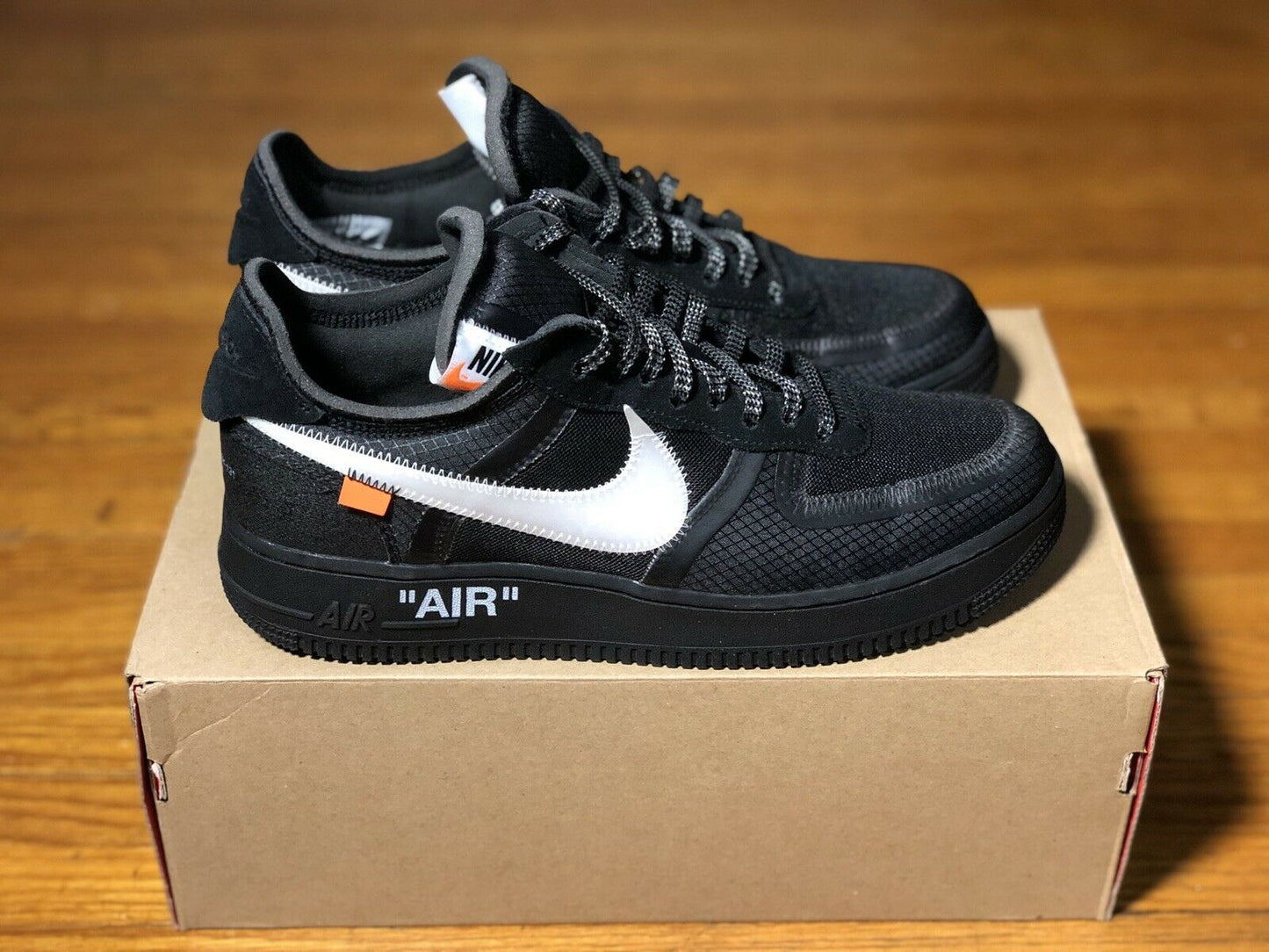 The 10: Air Force 1 Low Off-White Black Mens BLACK/WHITE